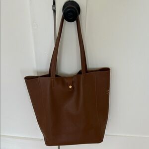 Italian handmade Brown Leather Tote Bag